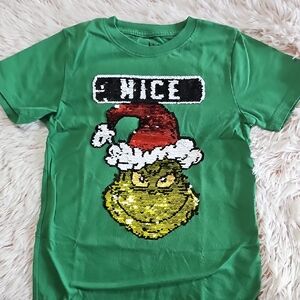 Green Sequin Kids T-Shirt